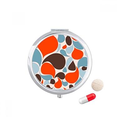 Imagem de Caixa de comprimidos colorida com gotas de água e bolso para remédios