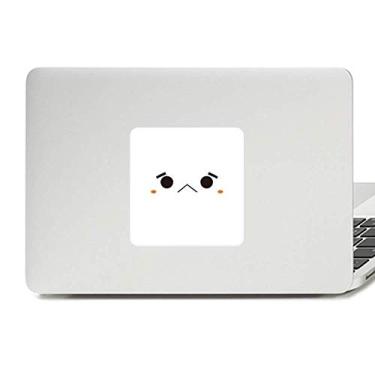 Imagem de Adesivo de vinil de expressão infeliz rosto adorável decoração de PC