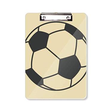 Imagem de Football Sport Line Desenho Padrão Prancheta Pasta, Bloco de Escrita Placa de Apoio A4