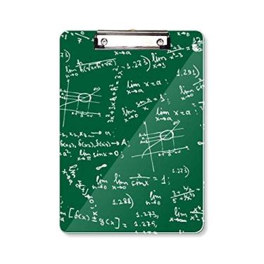 Imagem de Green Limits Mathematical Formulas Prancheta Pasta Bloco de Escrita Placa de Apoio A4