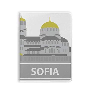 Imagem de Diário de capa macia Sofia Bulgaria com estampa de marco cinza
