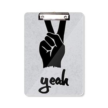 Imagem de Tesoura Silhouette Gesto Personalizado Prancheta Pasta Bloco de Escrita Placa de Apoio A4