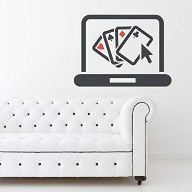 Imagem de Adesivo De Parede Baralho jogo poker 50cm x 50cm