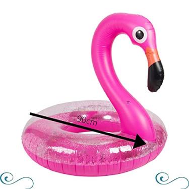 Imagem de Boia Flamingo Com Glitter Grande Piscina Inflável Famosas - COPY-2238