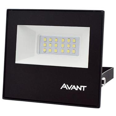 Imagem de Refletor Slim Led Holofote Bivolt 20W Branco Frio 6500K Ip65 - Avant