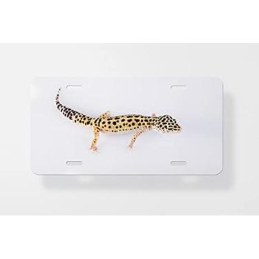 Imagem de Capa para placa de licença Leopard Gecko – Capa para placa de carro – Capa para placa de carro 15 x 30 cm