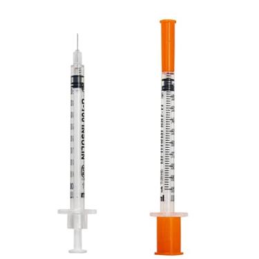 Imagem de Seringa 6mm Insulina Ultra Fina 1ml 6mm X 0,25mm Kit 100