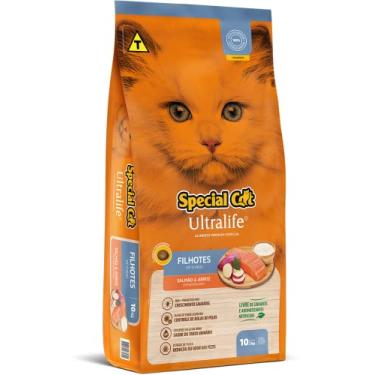 Imagem de Ração Special Cat Ultralife Filhotes Salmão e Arroz 10kg