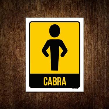 Imagem de Kit 5 Placas Sinalização Banheiro Feminino Cabra