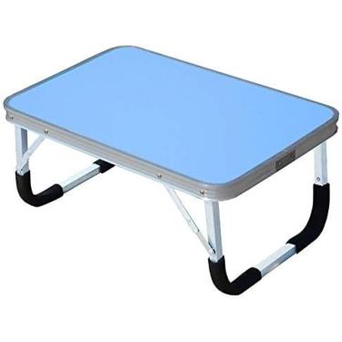 Imagem de Mesa De Cama Para Laptop, Escrivaninha De Colo Portátil, Suporte De Leitura Para Notebook, Mesa Para Notebook, Mesa De Dormitório, Rosa 70 * 50 Cm,Azul 70 * 50cm,YUYANAIAI