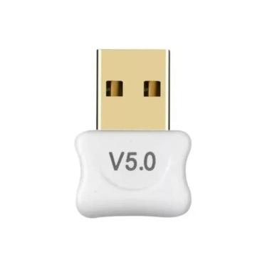 Imagem de Adaptador USB Bluetooth 5.0 - Alcance de até 20 metros - Branco - AD0574W