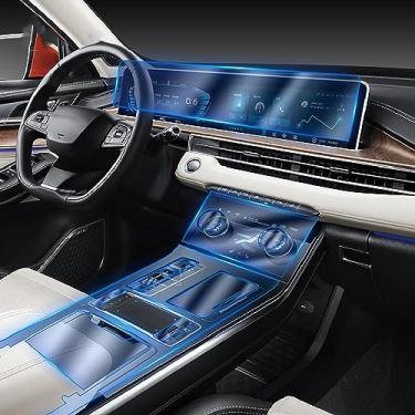 Imagem de LAVIYE carro Interior navegador GPS console central terno invisível TPU película protetora Anti-risco Acessórios filme, para Exeed LX 2019-2023