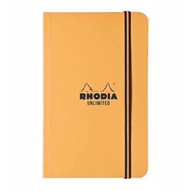 Imagem de Rhodia Caderno de bolso "Unlimited" - forrado com 60 folhas - 8,5 x 13,5 cm - capa laranja