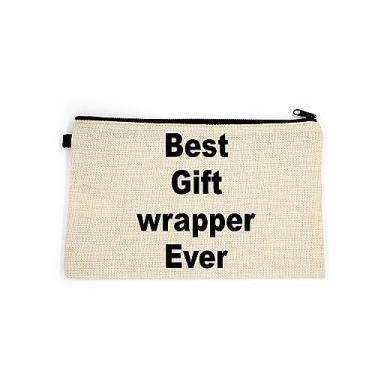 Imagem de Bolsa de maquiagem para presente, presente para embrulho de presente, melhor embalagem de presente de todos os tempos, bolsa de higiene pessoal, para ela, bolsa de maquiagem para mulheres, bolsa de , Branco