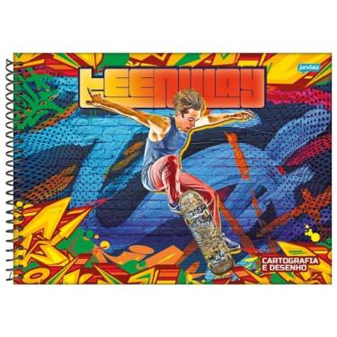 Imagem de Caderno de Cartografia Teen Way 96 Folhas Jandaia 1037584