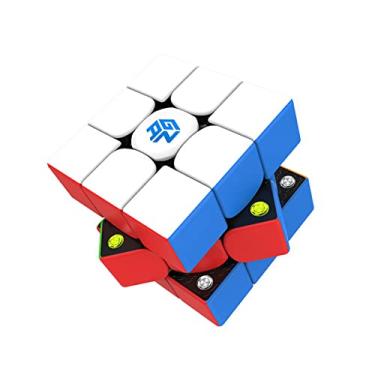 Imagem de HELLOCUBE GAN 356 M 3x3 Magic Speed Cube Stickerless 3x3x3 Magnetic Cube Gans 356M(Lite ver 2020,no Extra GES)
