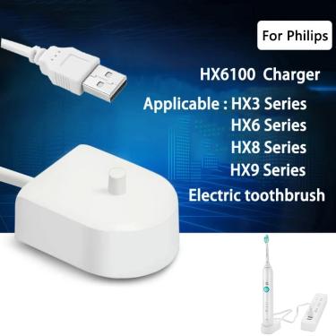 Imagem de Carregador USB para escova de dentes elétrica Philips Sonic  Air Floss  Punho Irrigador Oral