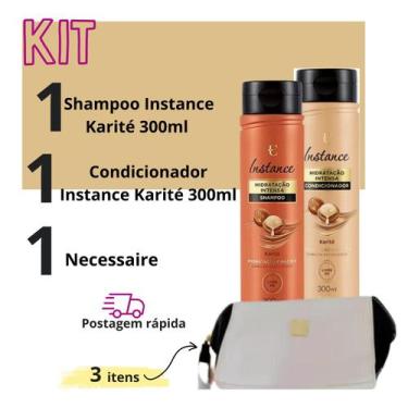 Imagem de Kit Shampoo Condicionador Karité Proteção Térmica - Eudora