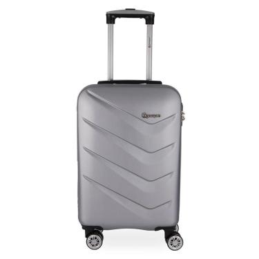 Imagem de Mala de Bordo Abs para Viagem Gosuper Oslo Cadeado Integrado Rodas Giro 360° Prata