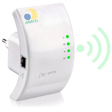 Imagem de Repetidor de Sinal Wifi Amplificador Roteador Wireless Expansor Longo Alcance Potente Sem Fio Homologado Anatel Marca Nosredna Shop
