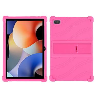 Imagem de QYiiD Capa para Blackview Oscal Pad 10 de 10,1 polegadas, capa protetora de silicone leve para crianças para Oscal Pad 10, rosa