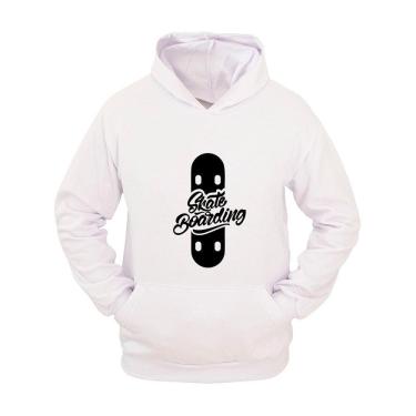 Imagem de Moletom Masculino Canguru Flanelado Skate Boarding Estampado