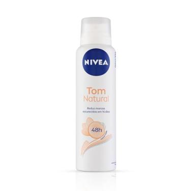 Imagem de NIVEA Desodorante Antitranspirante Aerossol Tom Natural 150ml - Proteção prolongada de 48h, fórmula 3 em 1: clareia, previne e protege contra manchas, cuidado suave, pele mais clara em 2 semanas