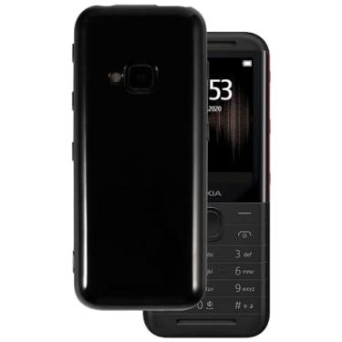Imagem de MILEGOO Capa de telefone ultrafina para Nokia 5310 2020, pudim de gel de silicone macio para Nokia 5310 2020 2,4 polegadas (preto)