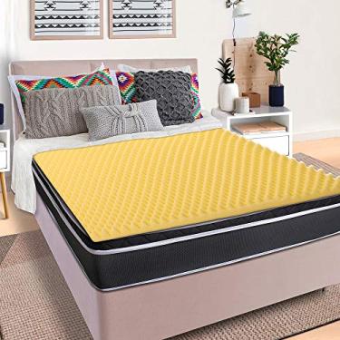 Imagem de Pillow Top Casal Casca de Ovo Massageador Espuma Macio 138x188cm BF Colchões