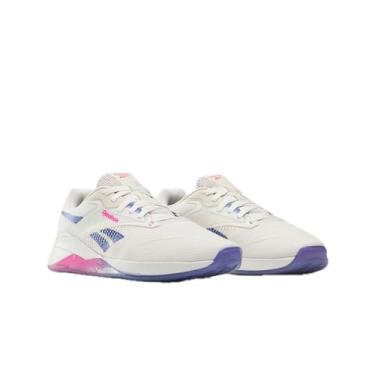 Imagem de Reebok Tênis feminino Nano X4 Cross Training, Giz/Step Purple/Laser Pink, 40