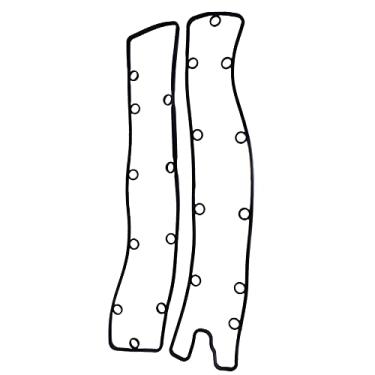 Imagem de MACHSWON OE 0249A4 Tampa preta da cabeça do cilindro, juntas da tampa da válvula, compatível com Peugeot 206CC 307 406 407 607, compatível com Citroen C4 C5