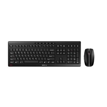 Imagem de CHERRY Stream Desktop - Combo de teclado e mouse sem fio - layout dos EUA - teclado QWERTY - preto