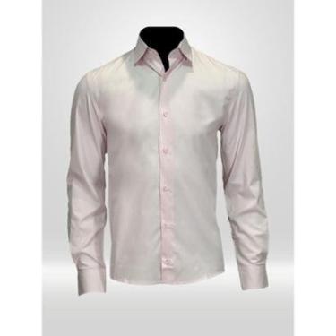 Imagem de CAMISA MASCULINA MANGA LONGA ROSA CLARO VICTOR VARRENS-Masculino