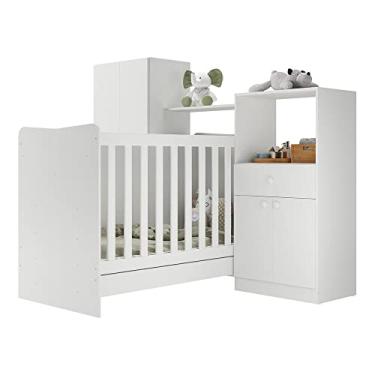 Imagem de Quarto Infantil com Berço 4 em 1 Sofia Multimóveis Branco