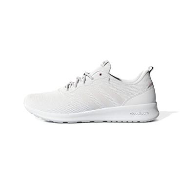 Imagem de adidas Tênis de corrida feminino Qt Racer 2.0, Branco/Giz Branco/Mágico Malva, 11