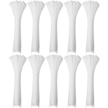 Imagem de Abraçadeira Nylon Enforca Gato 4,8X300Mm Branco Com 1000 Un