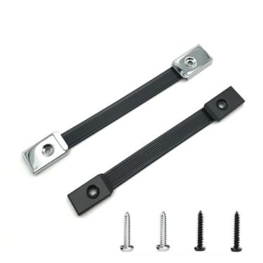 Imagem de CCeCCe Pacote com 2 alças de substituição de alça de gabinete de alto-falante de guitarra com parafusos de montagem, alça de amplificador de guitarra, puxadores de transporte para amplificadores de