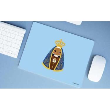 Imagem de Mouse Pad Emborrachado Personalizado Grande Nossa Senhora Aparecida - 