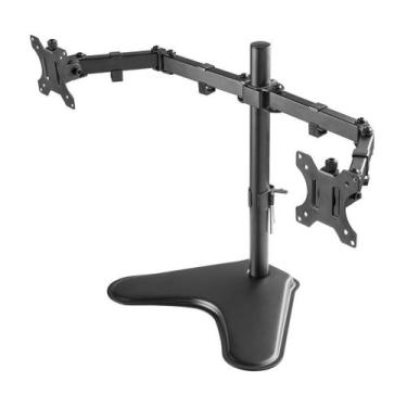 Imagem de Suporte Articulado Mesa 2 Monitores 15 a 32 Ajuste de Altura e Converg