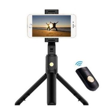 Imagem de Suporte Tripé K07 Bluetooth Preto - Tripod