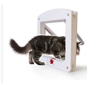 Imagem de Passagem Porta Pet Portinha Para Gato Ou Cão Com 4 Em 1 - oem