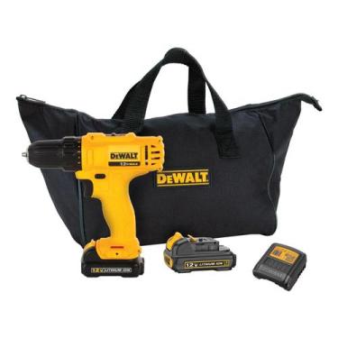 Imagem de Furadeira Parafusadeira 3/8" Dewalt Dcd700C2-Br 12V 2 baterias Bivolt,