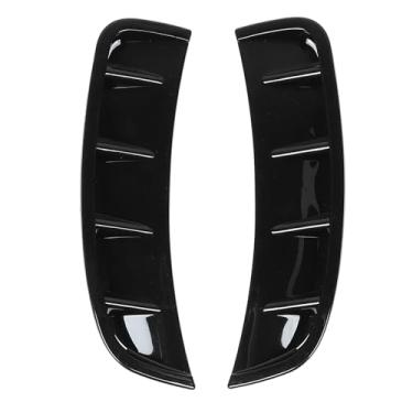 Imagem de Amortecedor Dianteiro Difusor Lateral Guarnição Ventilação Spoiler Melhorar a Aparência do Veículo Ajuste Universal para Carros Com Substituição para (Glossy Black)