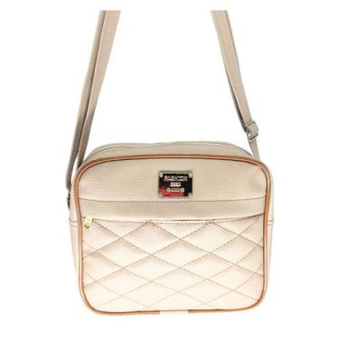 Imagem de Bolsa transversal feminina resistente dia dia premium - Glamour, Nude