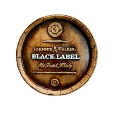 Imagem de Tampa De Barril Média Alto Relevo Whisky Black Label - Retrofenna Deco