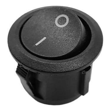 Imagem de Botao Chave Gangorra Redonda Tictac Liga Desliga On/of - OESTESOM