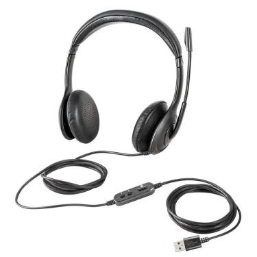 Imagem de Headset Intelbras  Com Fio USB Biauricular WHS 60 Duo Preto