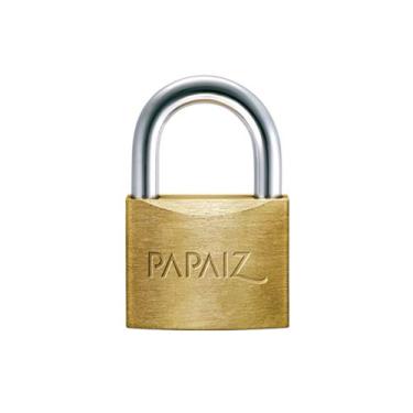 Imagem de Cadeado Cr 40mm Latão Maciço C/ 2 Chaves CR40 Papaiz