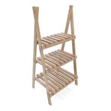 Imagem de Estante Em Oferta P/ Chão Vazado Madeira Natural - Technox