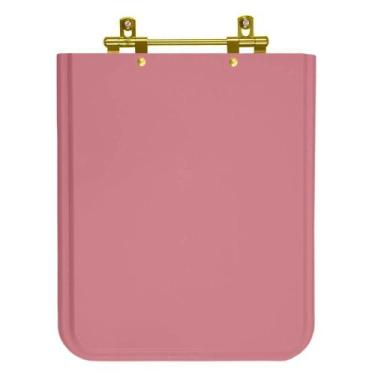 Imagem de Assento Sanitário Square Wild Rose (Rosa) para vaso Incepa com Ferrage